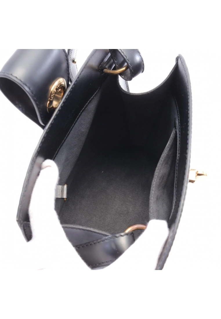 Pre-loved LOUIS VUITTON Cluny Waved Pattern Genuine Leather Shoulder Bag Black 7 Pre-loved LOUIS VUITTON Cluny Waved Pattern Genuine Leather Shoulder Bag Black - Image 5