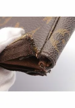 Pre-loved Pochette Accessoires Classic Monogram Handbag PVC Genuine Leather Brown With Extra Bag Strap LOUIS VUITTON -Louis Vuitton Shop louis vuitton 8017 1184046 7