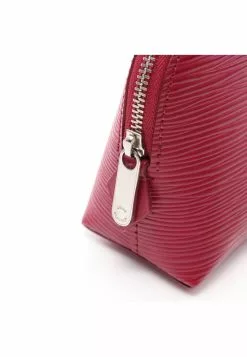 Pre-loved Pochette Cosmetic Pouch Waved Pattern peach red Genuine Leather Small Pocket pink purple LOUIS VUITTON -Louis Vuitton Shop louis vuitton 8029 7084046 7