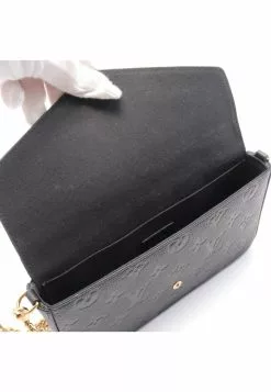 Pre-loved Pochette Felicie Classic Monogram empreinte embossed Black Chain Genuine Leather Black LOUIS VUITTON -Louis Vuitton Shop louis vuitton 8040 6384046 5