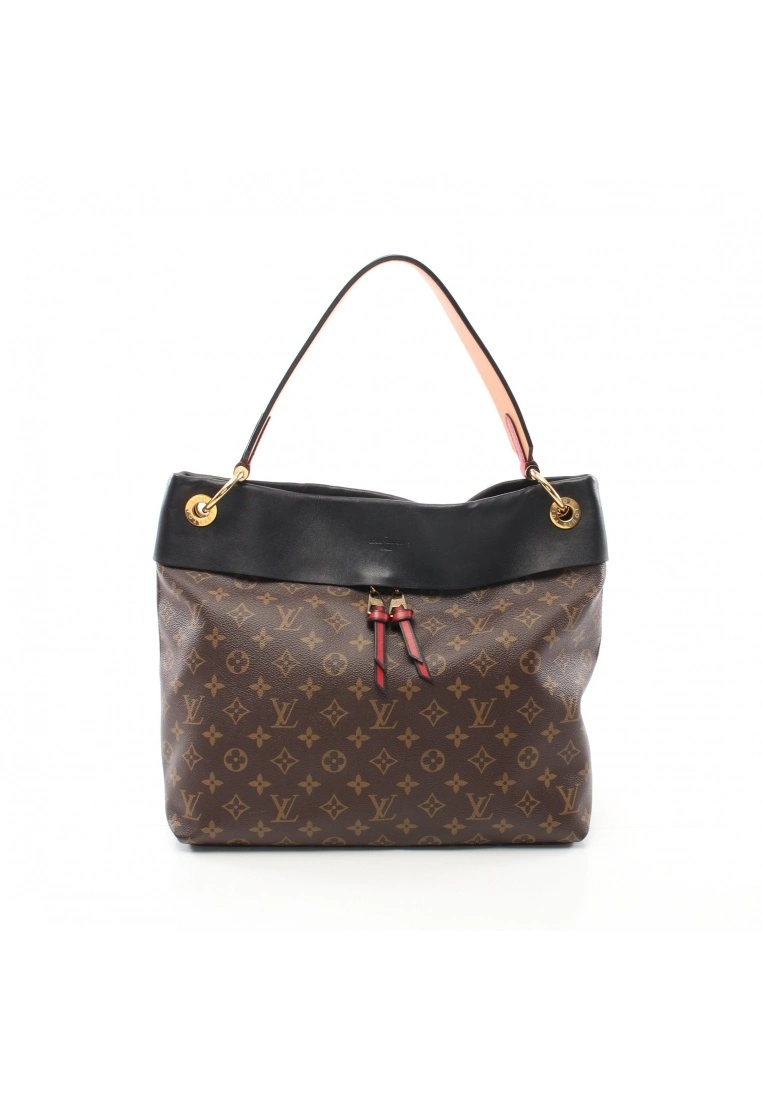 Pre-loved TuileriesHobo Classic Monogram Black Shoulder Bag PVC Genuine Leather Brown Black LOUIS VUITTON 3 Pre-loved TuileriesHobo Classic Monogram Black Shoulder Bag PVC Genuine Leather Brown Black LOUIS VUITTON