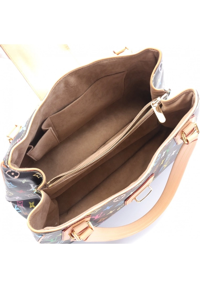 Pre-loved Greed Classic Monogram multi Black Handbag PVC Genuine Leather Black LOUIS VUITTON 5 Pre-loved Greed Classic Monogram multi Black Handbag PVC Genuine Leather Black LOUIS VUITTON - Image 3