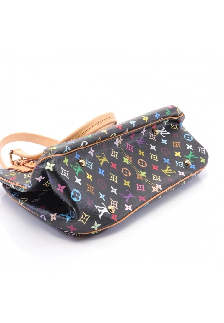 Pre-loved Greed Classic Monogram multi Black Handbag PVC Genuine Leather Black LOUIS VUITTON 9 Pre-loved Greed Classic Monogram multi Black Handbag PVC Genuine Leather Black LOUIS VUITTON - Image 7