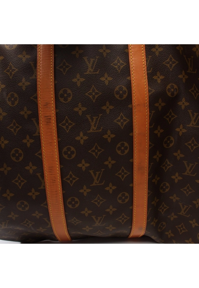 Pre-loved Keepall Bandouliere55 Classic Monogram Duffle Bag PVC Genuine Leather Brown 2 Way Style LOUIS VUITTON 8 Pre-loved Keepall Bandouliere55 Classic Monogram Duffle Bag PVC Genuine Leather Brown 2 Way Style LOUIS VUITTON - Image 6