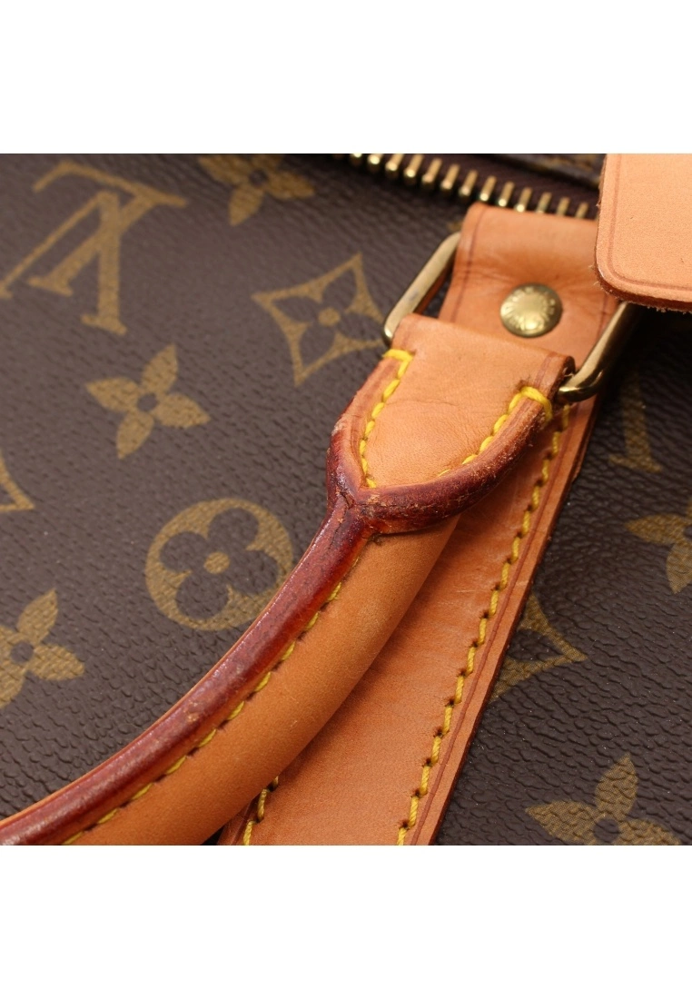 Pre-loved Keepall Bandouliere55 Classic Monogram Duffle Bag PVC Genuine Leather Brown 2 Way Style LOUIS VUITTON 10 Pre-loved Keepall Bandouliere55 Classic Monogram Duffle Bag PVC Genuine Leather Brown 2 Way Style LOUIS VUITTON - Image 8