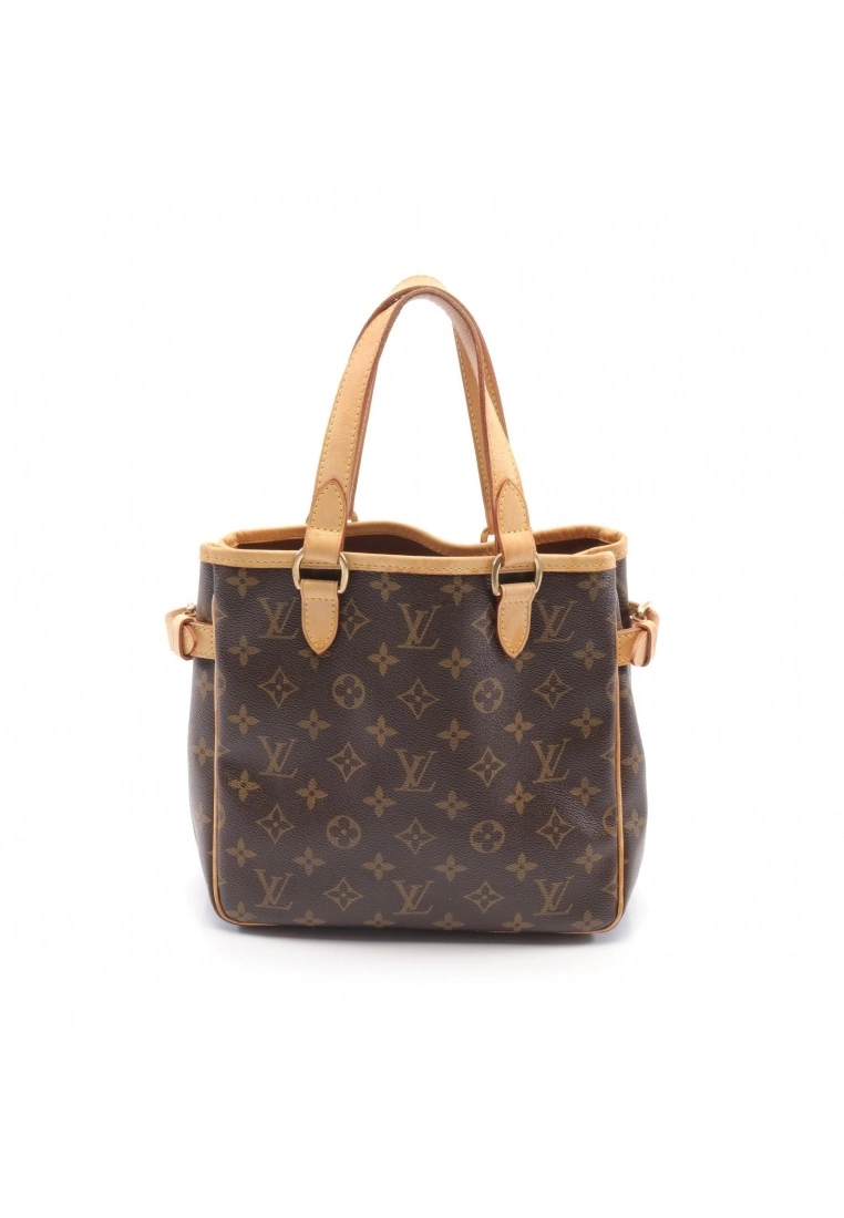 Pre-loved Batignolles Classic Monogram Handbag PVC Genuine Leather Brown LOUIS VUITTON 3 Pre-loved Batignolles Classic Monogram Handbag PVC Genuine Leather Brown LOUIS VUITTON