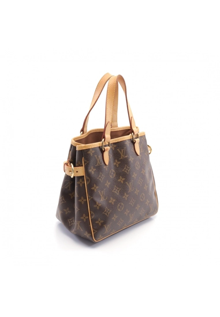 Pre-loved Batignolles Classic Monogram Handbag PVC Genuine Leather Brown LOUIS VUITTON 4 Pre-loved Batignolles Classic Monogram Handbag PVC Genuine Leather Brown LOUIS VUITTON - Image 2