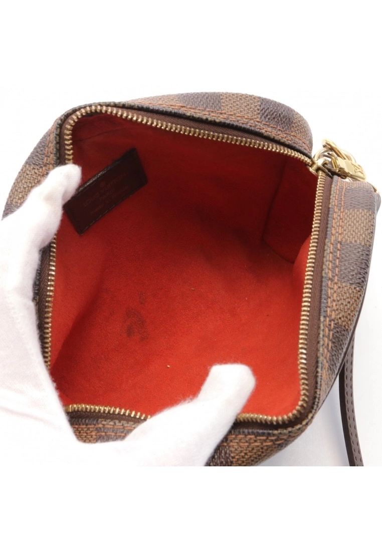 Pre-loved Pochette Ipanema Black checkerboard grid Shoulder Bag PVC Genuine Leather Brown LOUIS VUITTON 5 Pre-loved Pochette Ipanema Black checkerboard grid Shoulder Bag PVC Genuine Leather Brown LOUIS VUITTON - Image 3