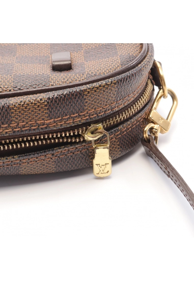 Pre-loved Pochette Ipanema Black checkerboard grid Shoulder Bag PVC Genuine Leather Brown LOUIS VUITTON 8 Pre-loved Pochette Ipanema Black checkerboard grid Shoulder Bag PVC Genuine Leather Brown LOUIS VUITTON - Image 6