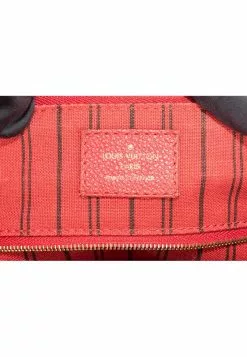 Pre-Loved Louis Vuitton Red Monogram Empreinte Bastilie Bag, Gold Hardware, with Strap, no Dust Cover -Louis Vuitton Shop louis vuitton 8248 1141906 3