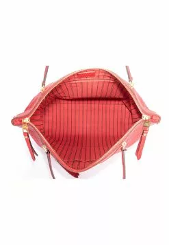 Pre-Loved Louis Vuitton Red Monogram Empreinte Bastilie Bag, Gold Hardware, with Strap, no Dust Cover -Louis Vuitton Shop louis vuitton 8248 1141906 4