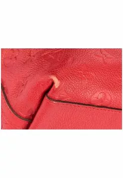 Pre-Loved Louis Vuitton Red Monogram Empreinte Bastilie Bag, Gold Hardware, with Strap, no Dust Cover -Louis Vuitton Shop louis vuitton 8249 1141906 7