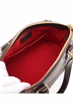 Pre-loved LOUIS VUITTON Verona PM Black Checkered Shoulder Bag PVC Genuine Leather Brown -Louis Vuitton Shop louis vuitton 8422 1747536 3