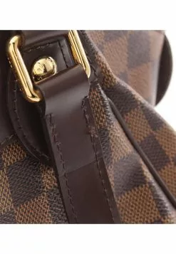 Pre-loved LOUIS VUITTON Verona PM Black Checkered Shoulder Bag PVC Genuine Leather Brown -Louis Vuitton Shop louis vuitton 8423 1747536 6