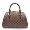 Pre-loved LOUIS VUITTON Ribera MM Black Checkered Handbag PVC Genuine Leather Brown -Louis Vuitton Shop louis vuitton 8437 7747536 1