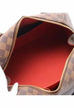 Pre-loved LOUIS VUITTON Ribera MM Black Checkered Handbag PVC Genuine Leather Brown -Louis Vuitton Shop louis vuitton 8438 7747536 3