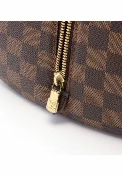 Pre-loved LOUIS VUITTON Ribera MM Black Checkered Handbag PVC Genuine Leather Brown -Louis Vuitton Shop louis vuitton 8439 7747536 8