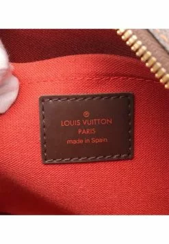 Pre-loved LOUIS VUITTON Ribera MM Black Checkered Handbag PVC Genuine Leather Brown -Louis Vuitton Shop louis vuitton 8441 2947536 4