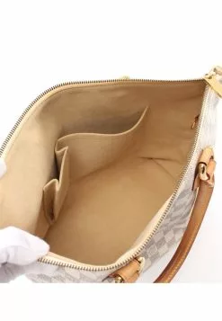 Pre-loved LOUIS VUITTON Saleya PM white Checkered Handbag Tote Bag PVC Genuine Leather white -Louis Vuitton Shop louis vuitton 8446 2847536 3