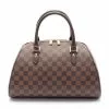 Pre-loved LOUIS VUITTON Ribera MM Black Checkered Handbag PVC Genuine Leather Brown -Louis Vuitton Shop louis vuitton 8449 2747536 1