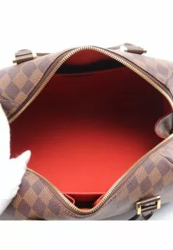 Pre-loved LOUIS VUITTON Ribera MM Black Checkered Handbag PVC Genuine Leather Brown -Louis Vuitton Shop louis vuitton 8449 2747536 3