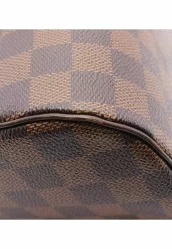 Pre-loved LOUIS VUITTON Ribera MM Black Checkered Handbag PVC Genuine Leather Brown -Louis Vuitton Shop louis vuitton 8449 2747536 5