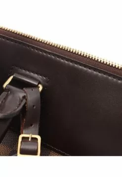 Pre-loved LOUIS VUITTON Greenwich PM Black Checkered Boston Bag PVC Genuine Leather Brown -Louis Vuitton Shop louis vuitton 8452 3057536 6