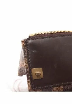 Pre-loved LOUIS VUITTON Greenwich PM Black Checkered Boston Bag PVC Genuine Leather Brown -Louis Vuitton Shop louis vuitton 8452 3057536 7