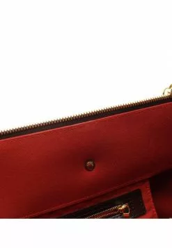 Pre-loved LOUIS VUITTON Greenwich PM Black Checkered Boston Bag PVC Genuine Leather Brown -Louis Vuitton Shop louis vuitton 8453 8947536 7