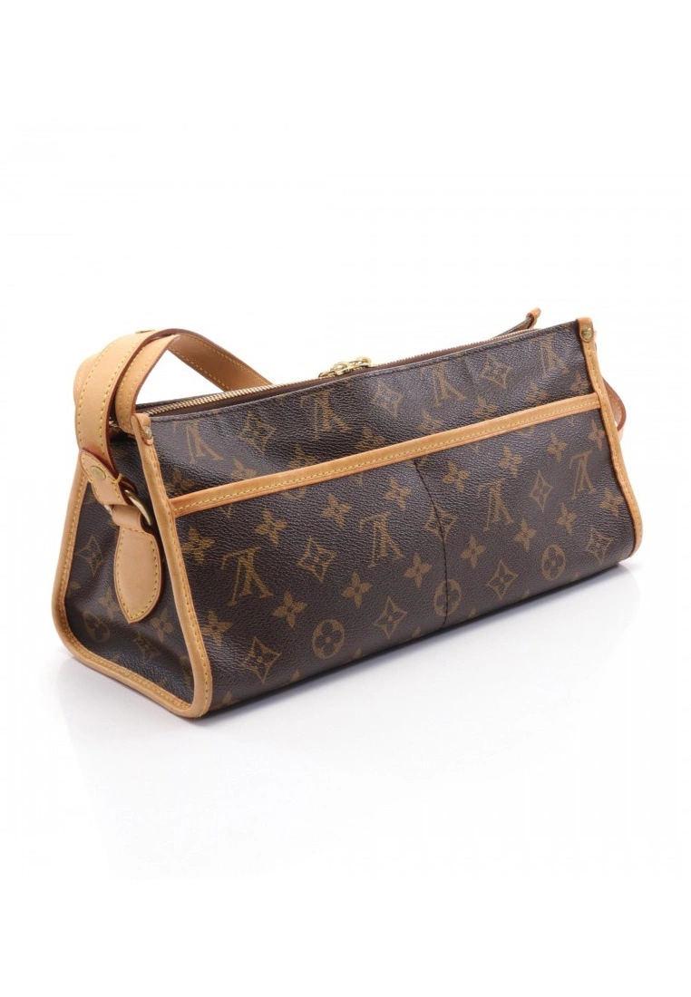 Pre-loved LOUIS VUITTON Popincourt Haut Long Classic Monogram Shoulder Bag PVC Genuine Leather Brown 4 Pre-loved LOUIS VUITTON Popincourt Haut Long Classic Monogram Shoulder Bag PVC Genuine Leather Brown - Image 2