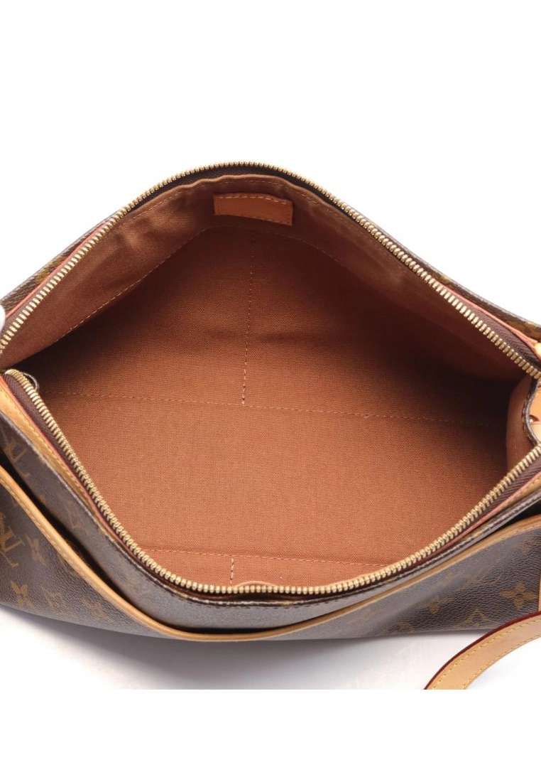 Pre-loved LOUIS VUITTON Popincourt Haut Long Classic Monogram Shoulder Bag PVC Genuine Leather Brown 5 Pre-loved LOUIS VUITTON Popincourt Haut Long Classic Monogram Shoulder Bag PVC Genuine Leather Brown - Image 3