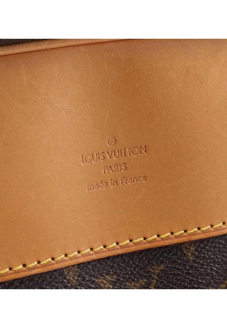 Pre-loved LOUIS VUITTON Alize 2 poches Classic Monogram Boston Bag PVC Genuine Leather Brown 2 Way Style 7 Pre-loved LOUIS VUITTON Alize 2 poches Classic Monogram Boston Bag PVC Genuine Leather Brown 2 Way Style - Image 5