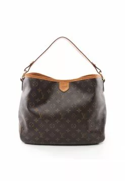 Pre-loved LOUIS VUITTON Delightful PM Classic Monogram Shoulder Bag PVC Genuine Leather Brown