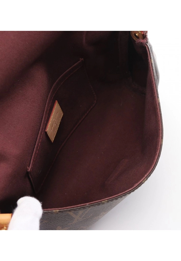 Pre-loved LOUIS VUITTON Favorite MM Classic Monogram Chain Handbag PVC Genuine Leather Brown 2 Way Style 5 Pre-loved LOUIS VUITTON Favorite MM Classic Monogram Chain Handbag PVC Genuine Leather Brown 2 Way Style - Image 3