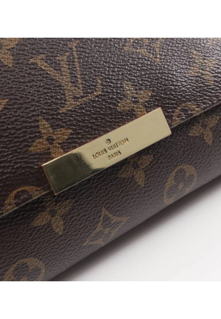 Pre-loved LOUIS VUITTON Favorite MM Classic Monogram Chain Handbag PVC Genuine Leather Brown 2 Way Style 7 Pre-loved LOUIS VUITTON Favorite MM Classic Monogram Chain Handbag PVC Genuine Leather Brown 2 Way Style - Image 5