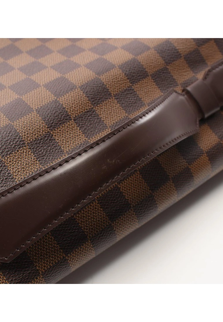 Pre-loved LOUIS VUITTON Broadway Black Checkered Shoulder Bag PVC Genuine Leather Brown 10 Pre-loved LOUIS VUITTON Broadway Black Checkered Shoulder Bag PVC Genuine Leather Brown - Image 8