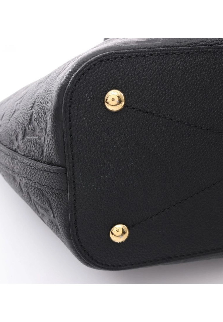 Pre-loved LOUIS VUITTON Mazarine PM Classic Monogram empreinte Engraving Embossed Black Genuine Leather Handbag Black 2 Way Style 8 Pre-loved LOUIS VUITTON Mazarine PM Classic Monogram empreinte Engraving Embossed Black Genuine Leather Handbag Black 2 Way Style - Image 6