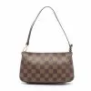 Pre-loved LOUIS VUITTON Navona Black Checkered Handbag PVC Genuine Leather Brown -Louis Vuitton Shop louis vuitton 8478 3357536 1