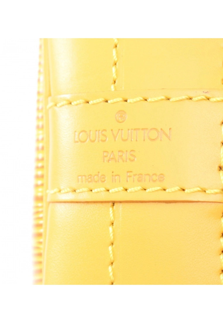 Pre-loved LOUIS VUITTON Noe Waved Pattern Yellow Genuine Leather Shoulder Bag hyellow 6 Pre-loved LOUIS VUITTON Noe Waved Pattern Yellow Genuine Leather Shoulder Bag hyellow - Image 4