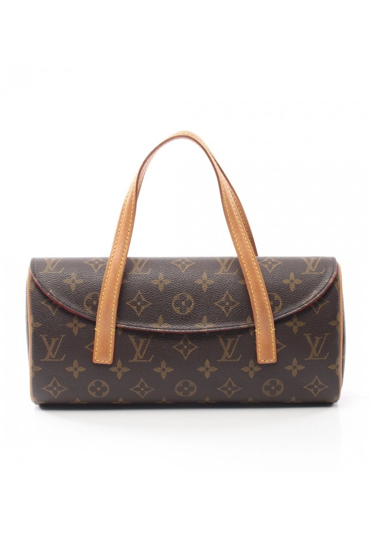 Pre-loved LOUIS VUITTON Sonatine Classic Monogram Handbag PVC Genuine Leather Brown 3 Pre-loved LOUIS VUITTON Sonatine Classic Monogram Handbag PVC Genuine Leather Brown