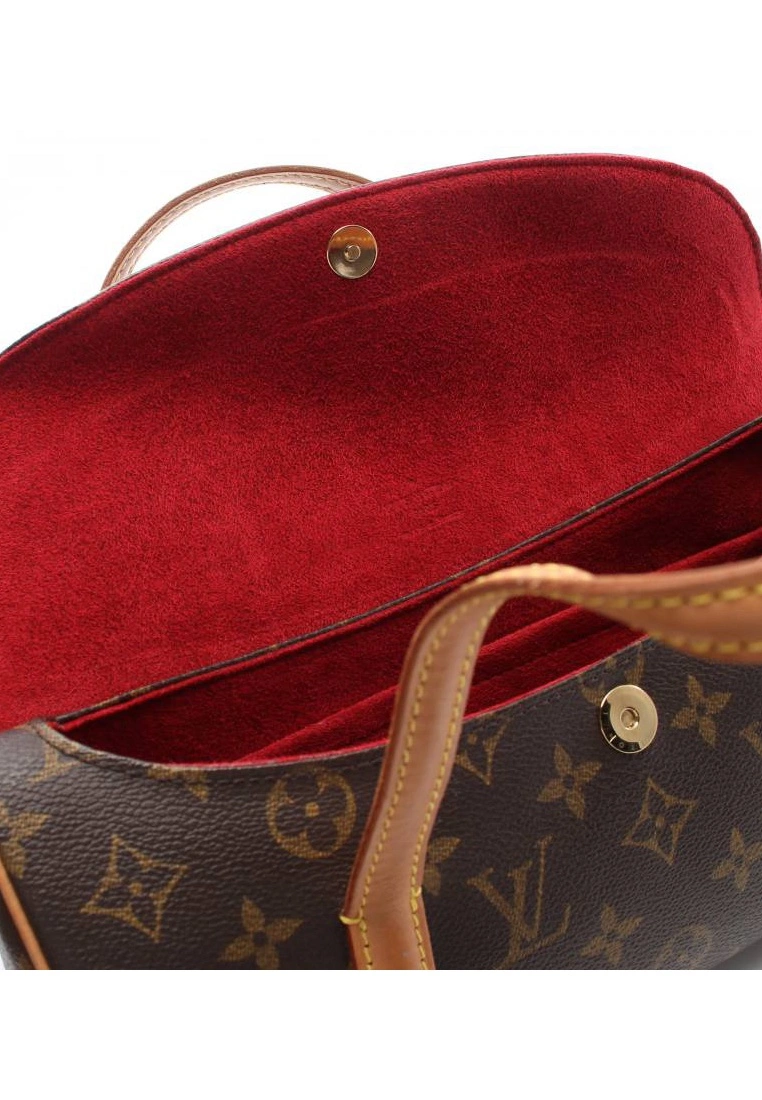 Pre-loved LOUIS VUITTON Sonatine Classic Monogram Handbag PVC Genuine Leather Brown 8 Pre-loved LOUIS VUITTON Sonatine Classic Monogram Handbag PVC Genuine Leather Brown - Image 6