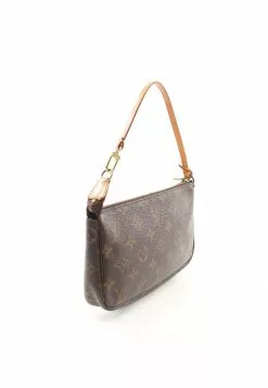 Pre-loved LOUIS VUITTON Pochette Accessoires Classic Monogram Handbag PVC Genuine Leather Brown -Louis Vuitton Shop louis vuitton 8495 0557536 2
