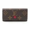 Pre-loved LOUIS VUITTON Multicore4 Classic Monogram peach red 4 wells Key Pouch PVC Genuine Leather Brown pink purple -Louis Vuitton Shop louis vuitton 8501 7557536 1