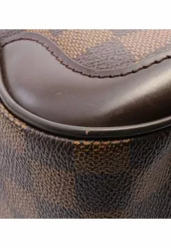 Pre-loved LOUIS VUITTON Verona MM Black Checkered Shoulder Bag PVC Genuine Leather Brown -Louis Vuitton Shop louis vuitton 8503 2167536 6