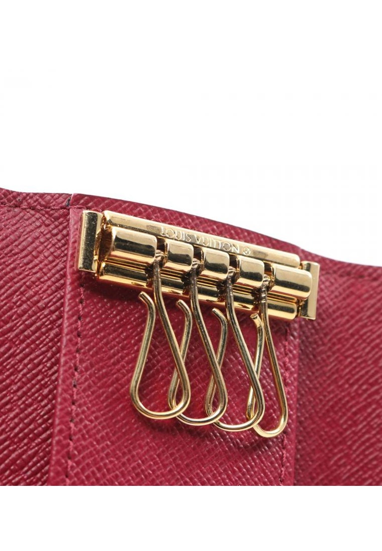 Pre-loved LOUIS VUITTON Multicore4 Classic Monogram peach red 4 wells Key Pouch PVC Genuine Leather Brown pink purple 7 Pre-loved LOUIS VUITTON Multicore4 Classic Monogram peach red 4 wells Key Pouch PVC Genuine Leather Brown pink purple - Image 5