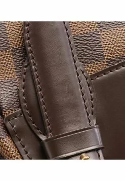 Pre-loved LOUIS VUITTON Verona MM Black Checkered Shoulder Bag PVC Genuine Leather Brown -Louis Vuitton Shop louis vuitton 8504 2167536 8