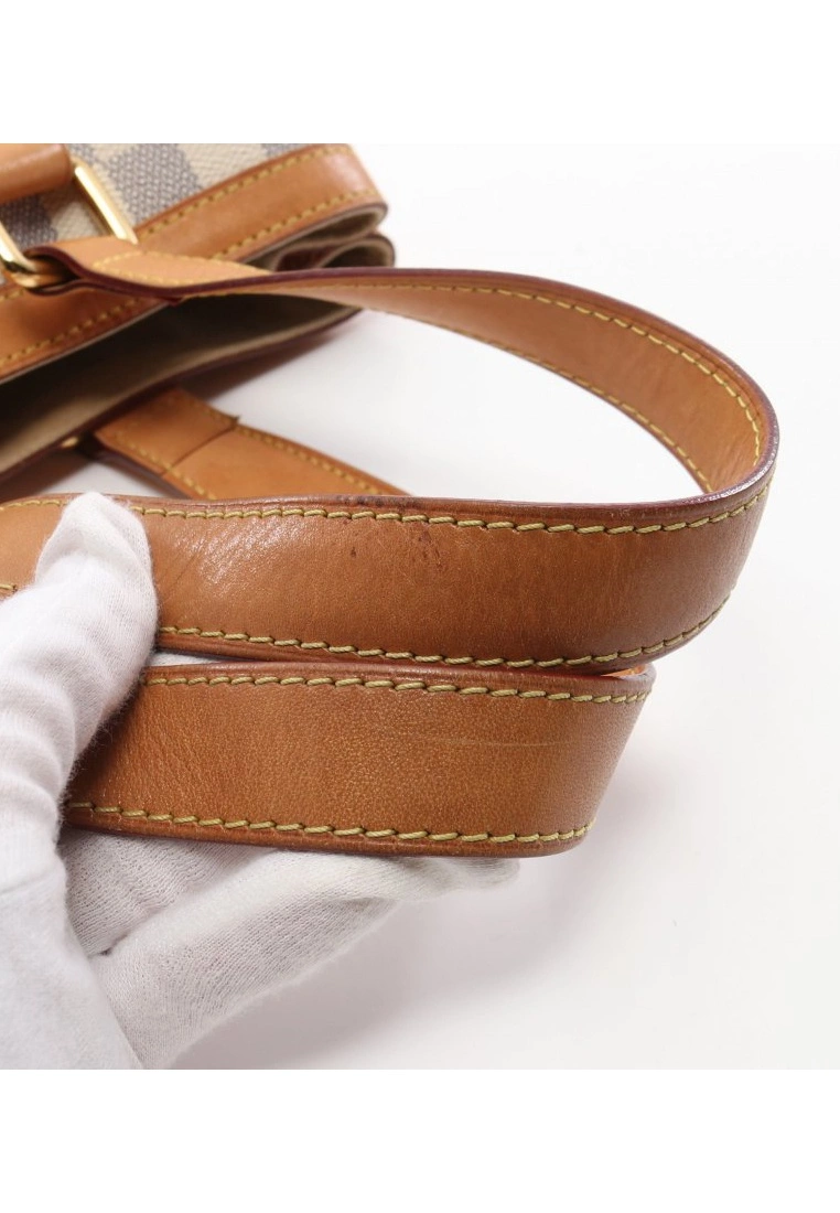 Pre-loved LOUIS VUITTON Hampstead PM white Checkered Handbag Tote Bag PVC Genuine Leather white 7 Pre-loved LOUIS VUITTON Hampstead PM white Checkered Handbag Tote Bag PVC Genuine Leather white - Image 5