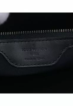 Pre-loved LOUIS VUITTON Stockton Classic Monogram Frosted Blue Genuine Leather Handbag Navy -Louis Vuitton Shop louis vuitton 8526 9967536 4