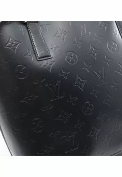 Pre-loved LOUIS VUITTON Stockton Classic Monogram Frosted Blue Genuine Leather Handbag Navy -Louis Vuitton Shop louis vuitton 8527 9967536 6