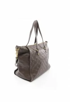 Pre-loved LOUIS VUITTON Lumineuse PM Classic Monogram empreinte Engraving Embossed Ombre Handbag Genuine Leather Tote Bag Brown 2 Way Style -Louis Vuitton Shop louis vuitton 8531 6967536 2